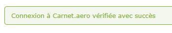 CarnetAero succesful connexion.png