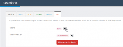Identifiants Carnet.aero