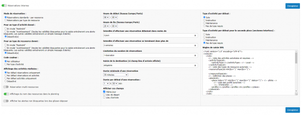 gestion des réservations